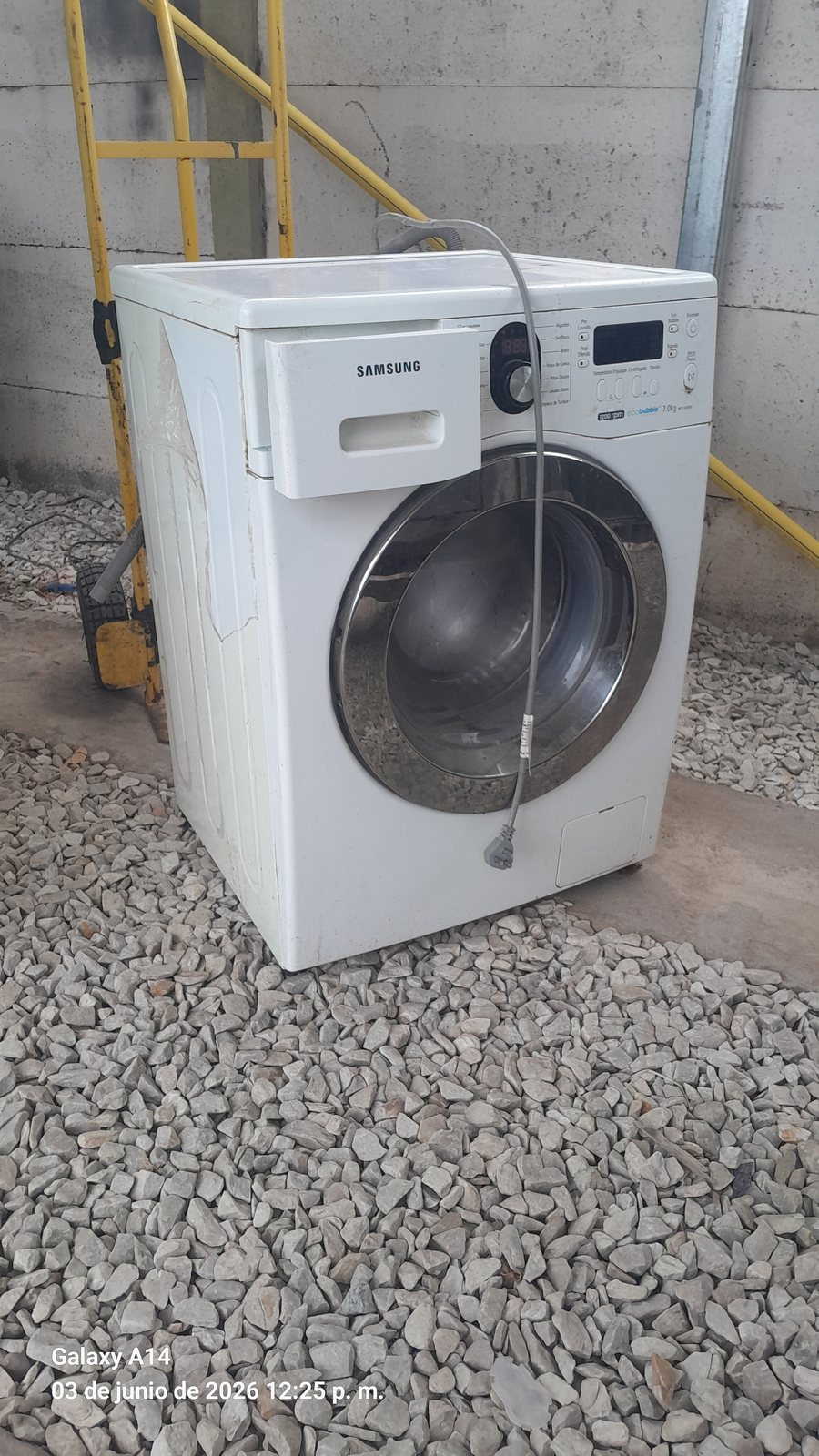Lavarropas Samsung 1702 - trabajo real de ElectroBahia Servicios en Bahía Blanca